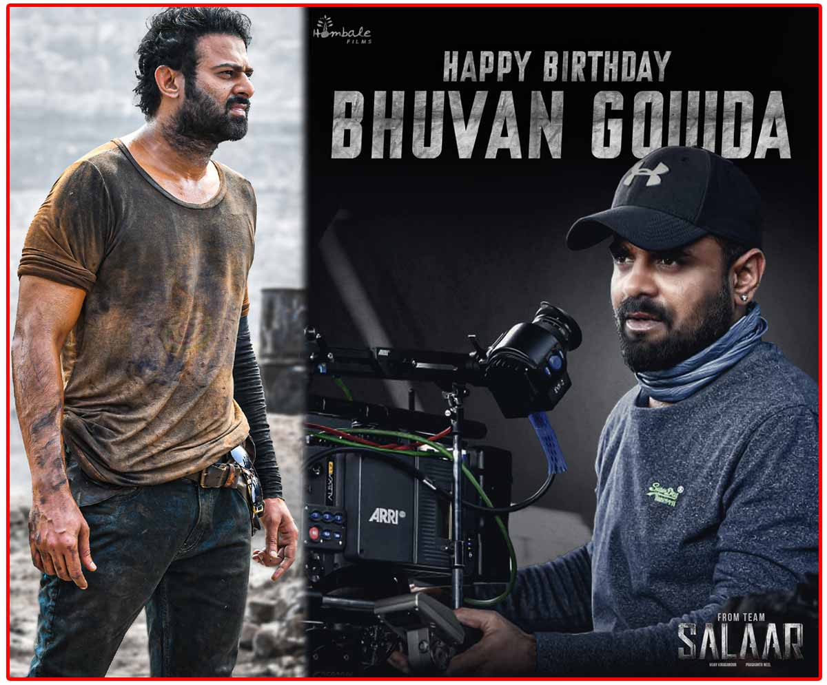 Salaar team birthday wishes to cinematographer Bhuvan Gowda