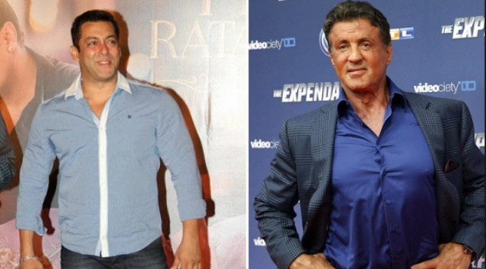 Salman Khan and Sylvester Stallone