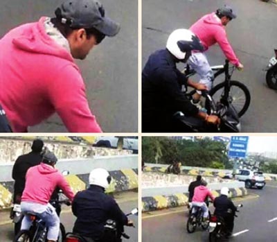 Salman On Cycle, 'Srimanthudu' Rehearsal?