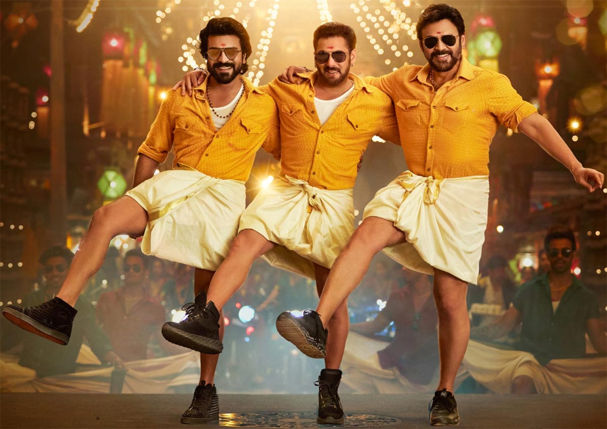 Salman Khan-Venkatesh Shakes Leg With Ram Charan