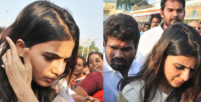 Samantha at Tirumala