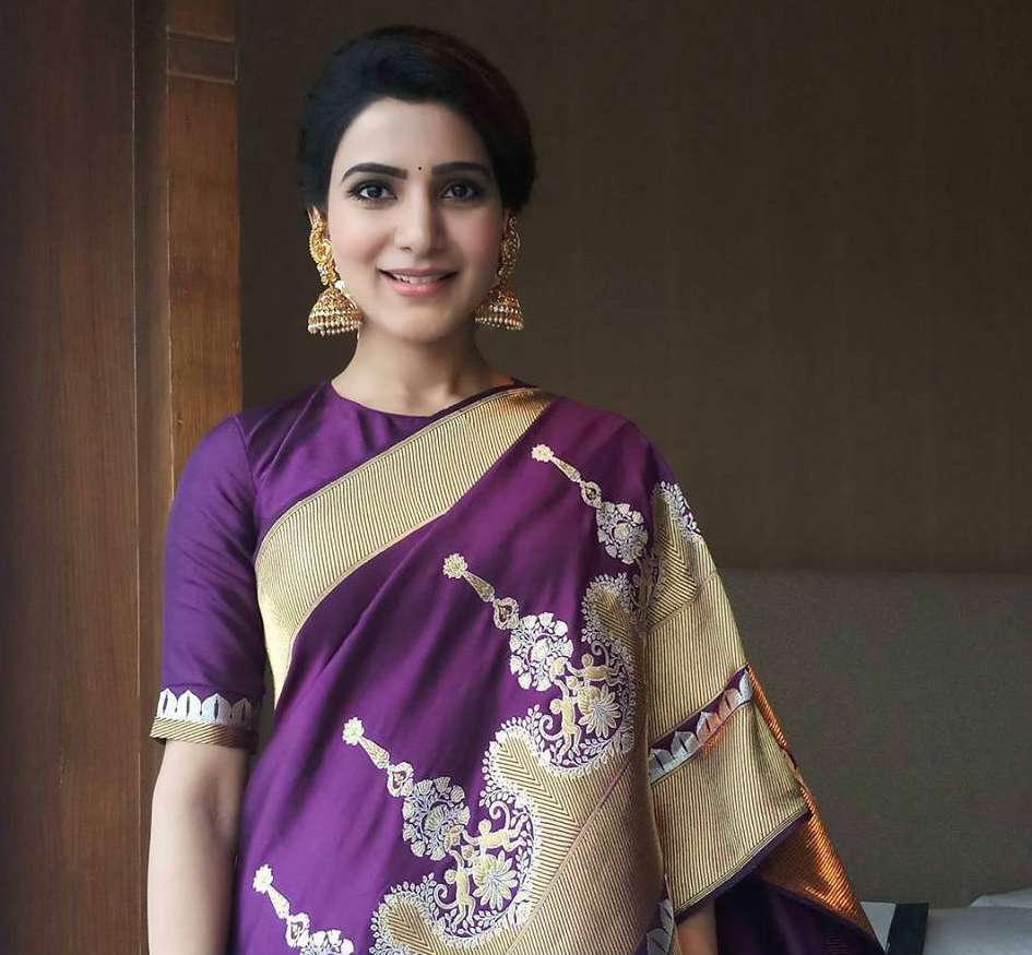 Aathmika Looking Gorgeous In Taditional Saree
