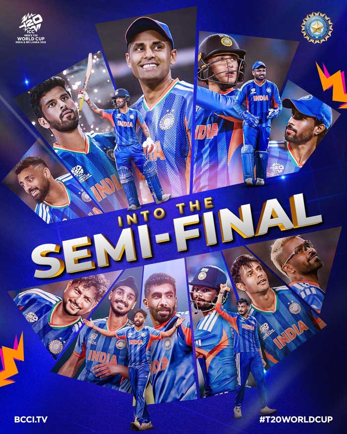 Samson powers India into T-20 World Cup semis