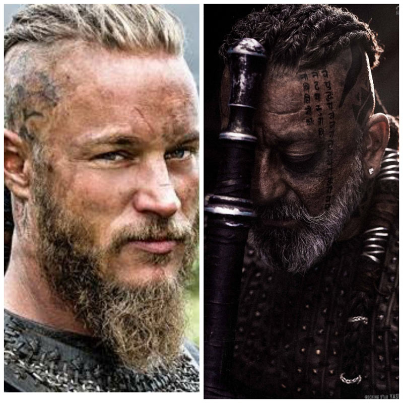 Sanjay Dutt KGF 2 Look Rip Off Of Travis Fennel Look In Vikings