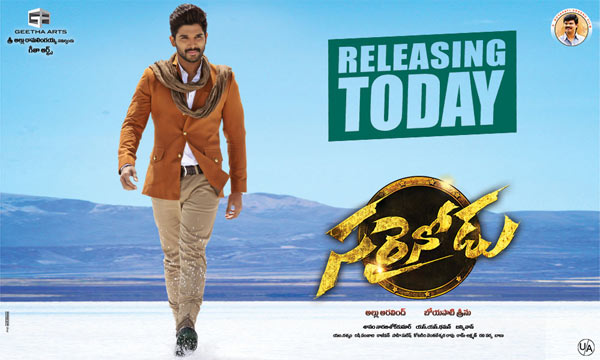 Sarrainodu From Allu Arjun Hitting The Screens Today 