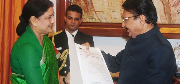 Sasikala and OPS Met Governor