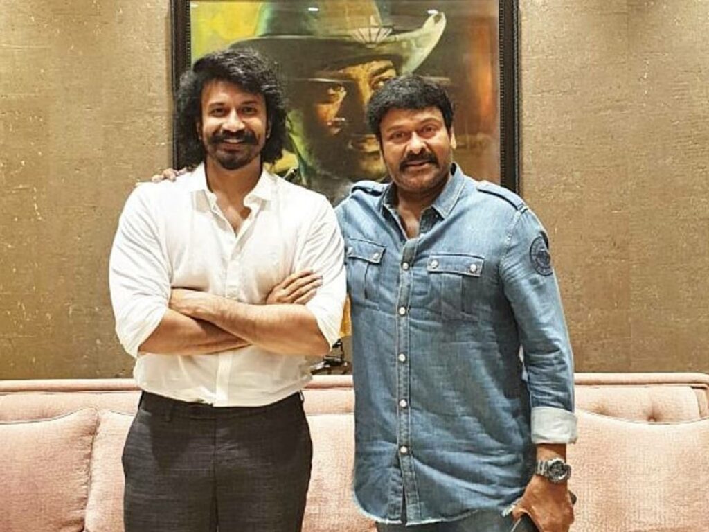 Satya Dev with Chiranjeevi