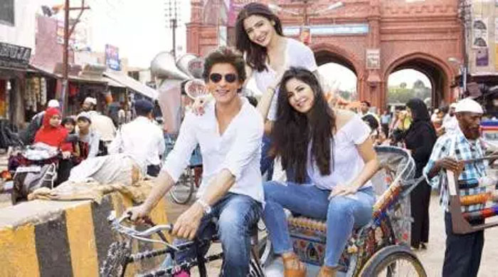 Shah Rukh Khan, Anushka Sharma and Katrina Kaif 