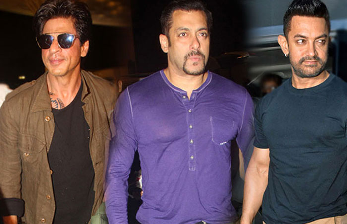 Shah Rukh Khan, Salman Khan and Aamir Khan