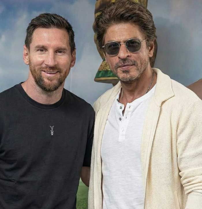 Shahrukh Khan With Messi 