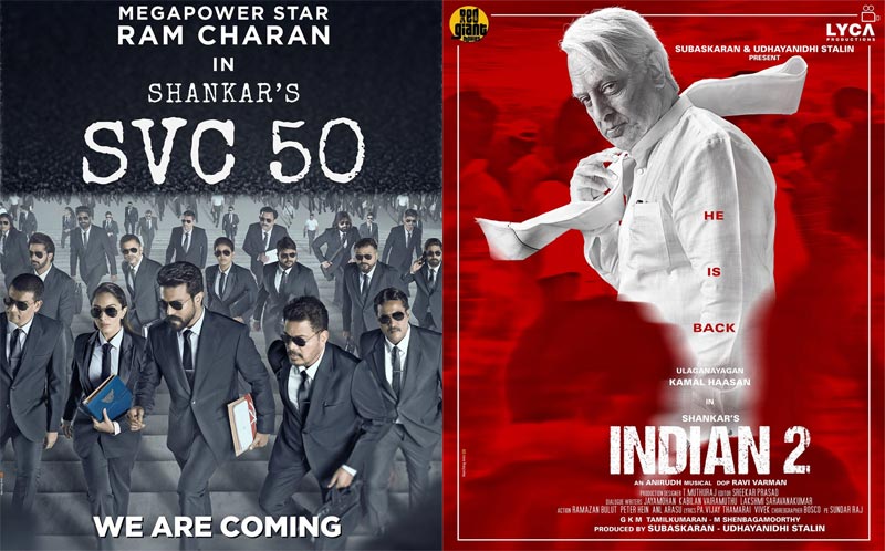 Shankar shuffling alternatively with both films