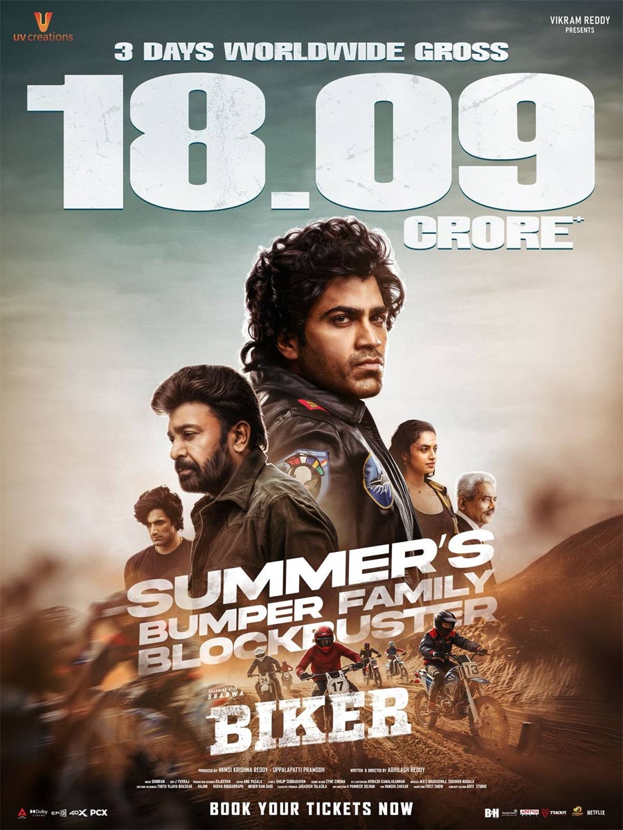 Sharwanand Biker Registers Solid Weekend