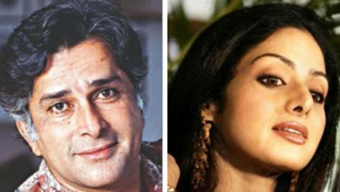 Shashi Kapoor and Sridevi