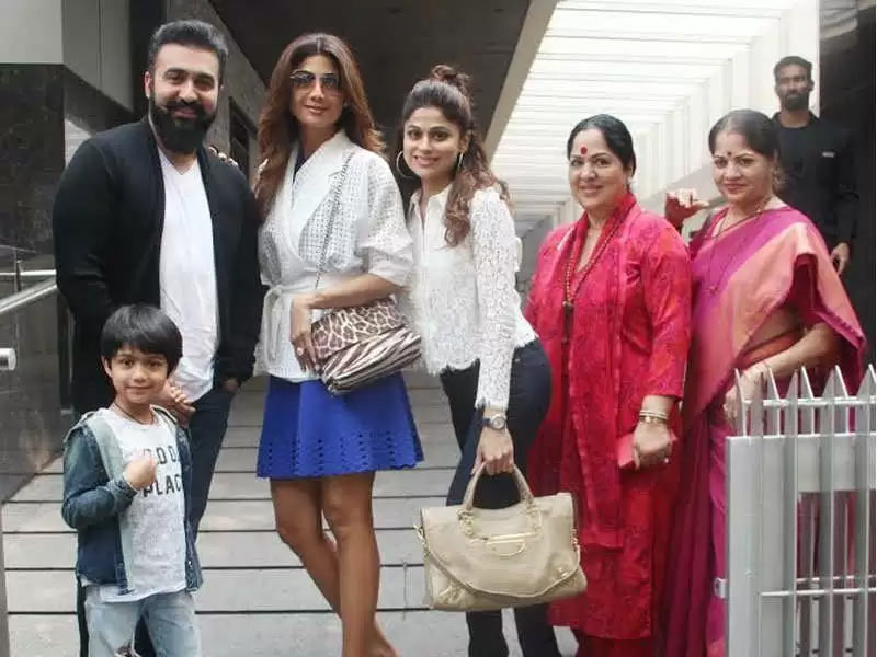 Shilpa Shetty, her family