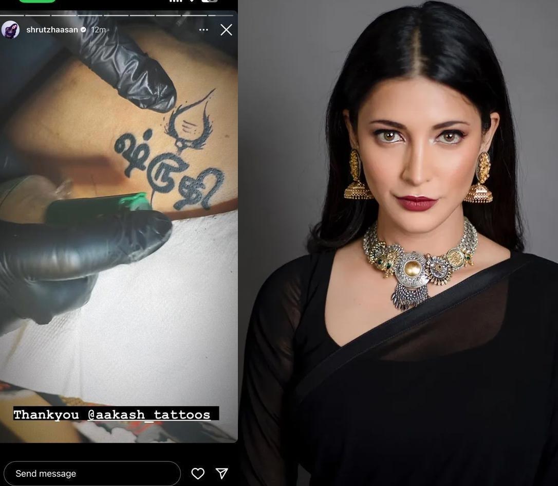 Shruti Haasan surprise with spiritual tattoo