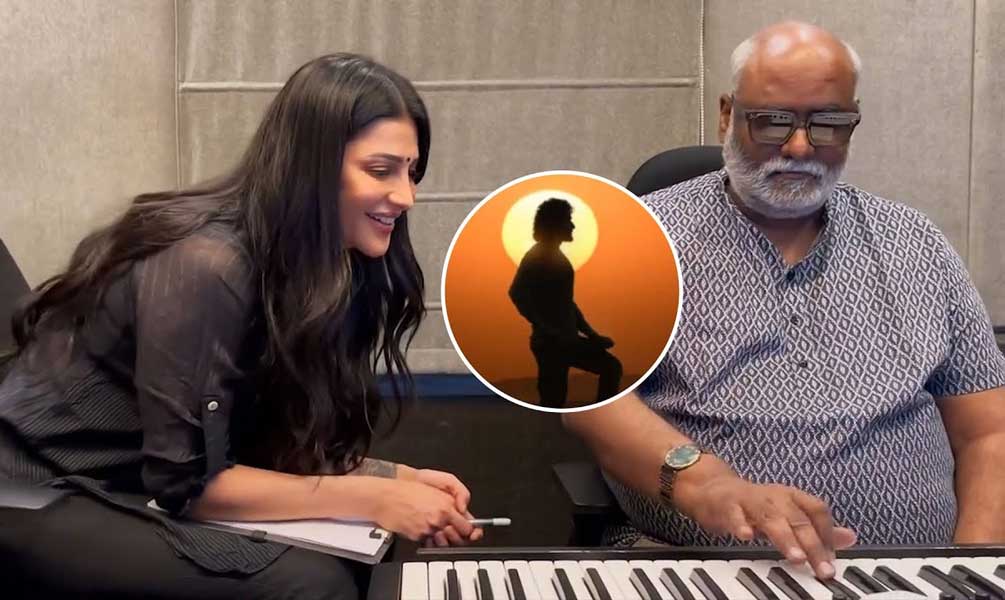 Shruti Haasan touched by Keeravani in SSMB29