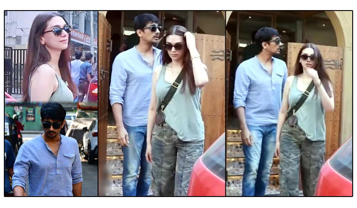 Siddharth and Aditi were spotted together in Mumbai