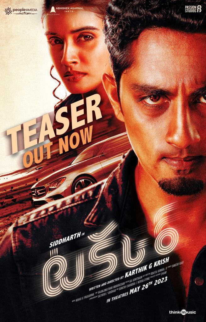 Siddharth Bilingual Film Takkar Action-packed Teaser Launched