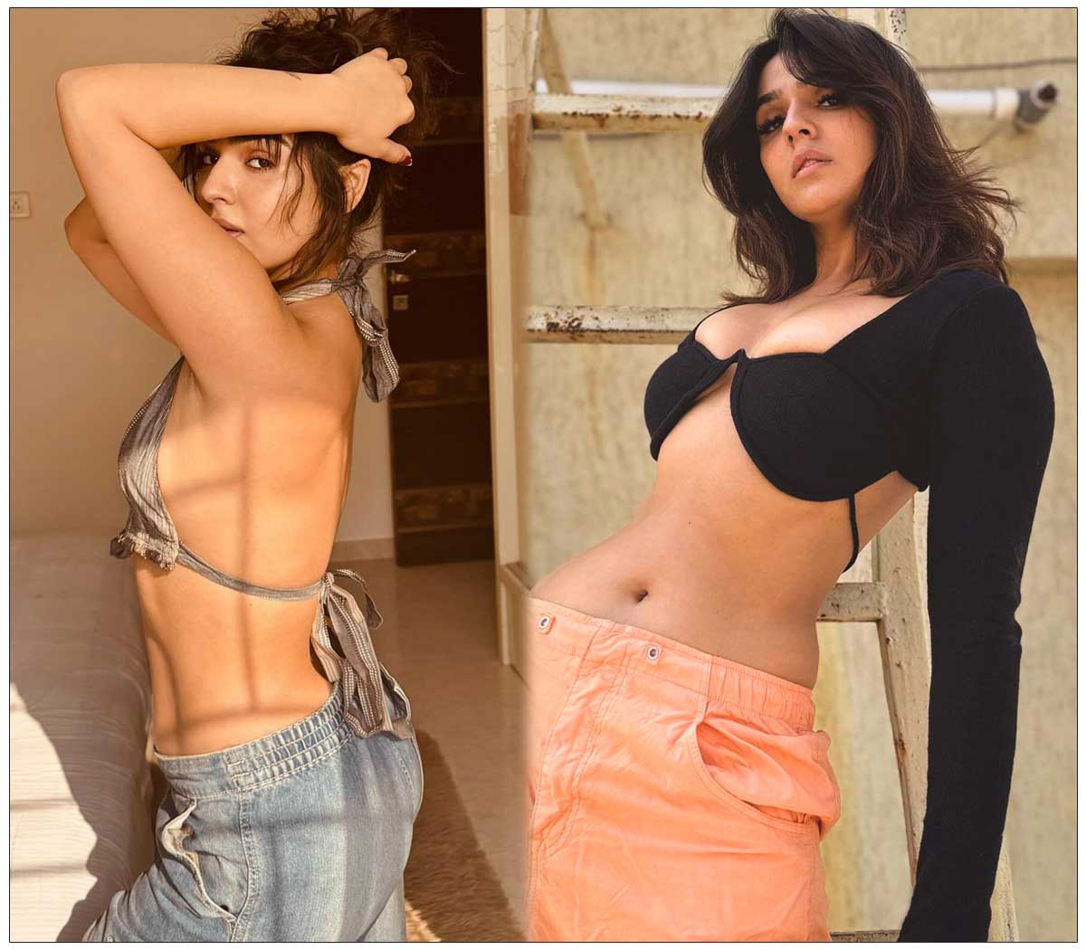 Sidhika showing her curves