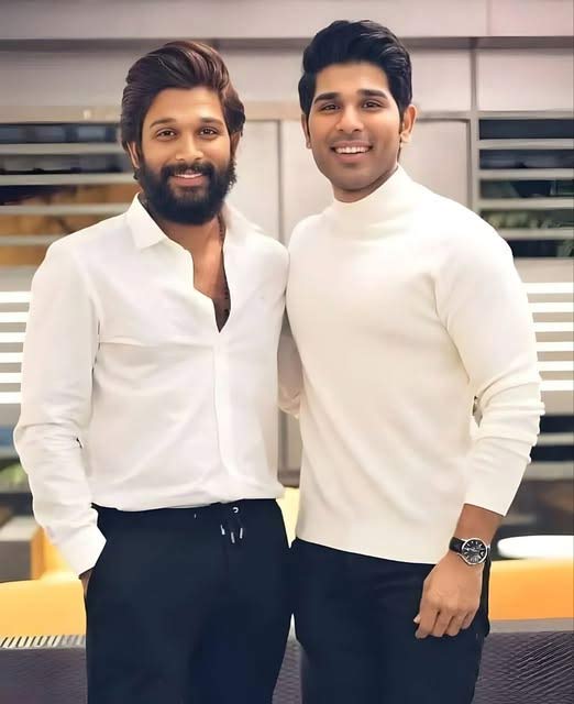 Sirish with Hit Man: Allu Arjun delighted