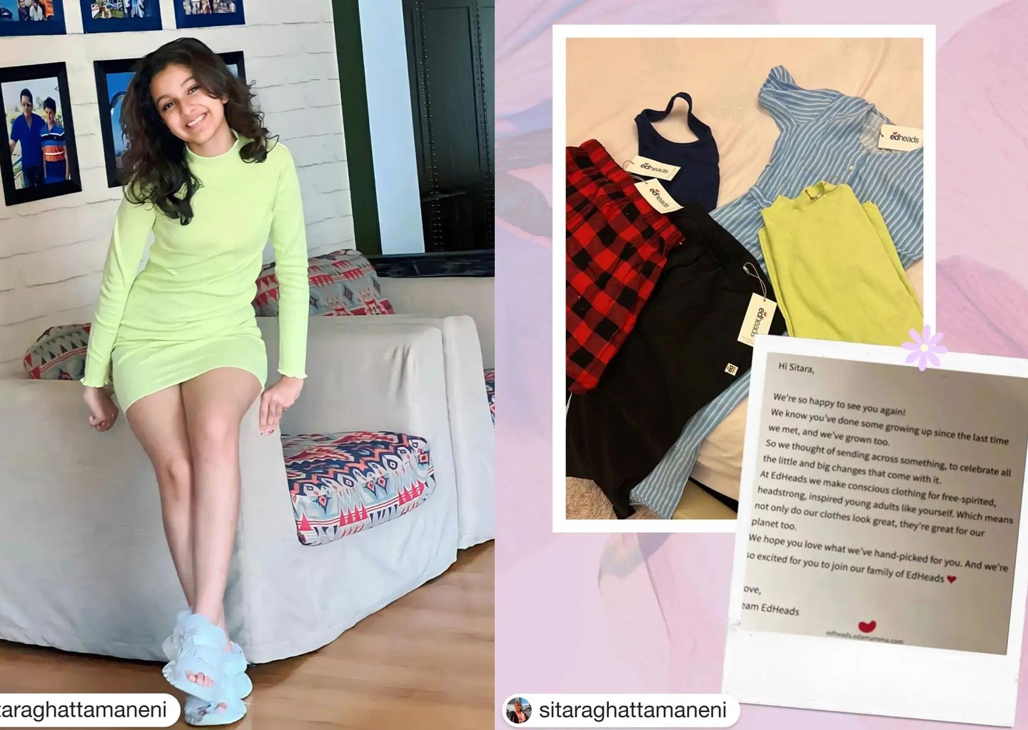 Sitara Ghattamaneni Thanks Aliaa 