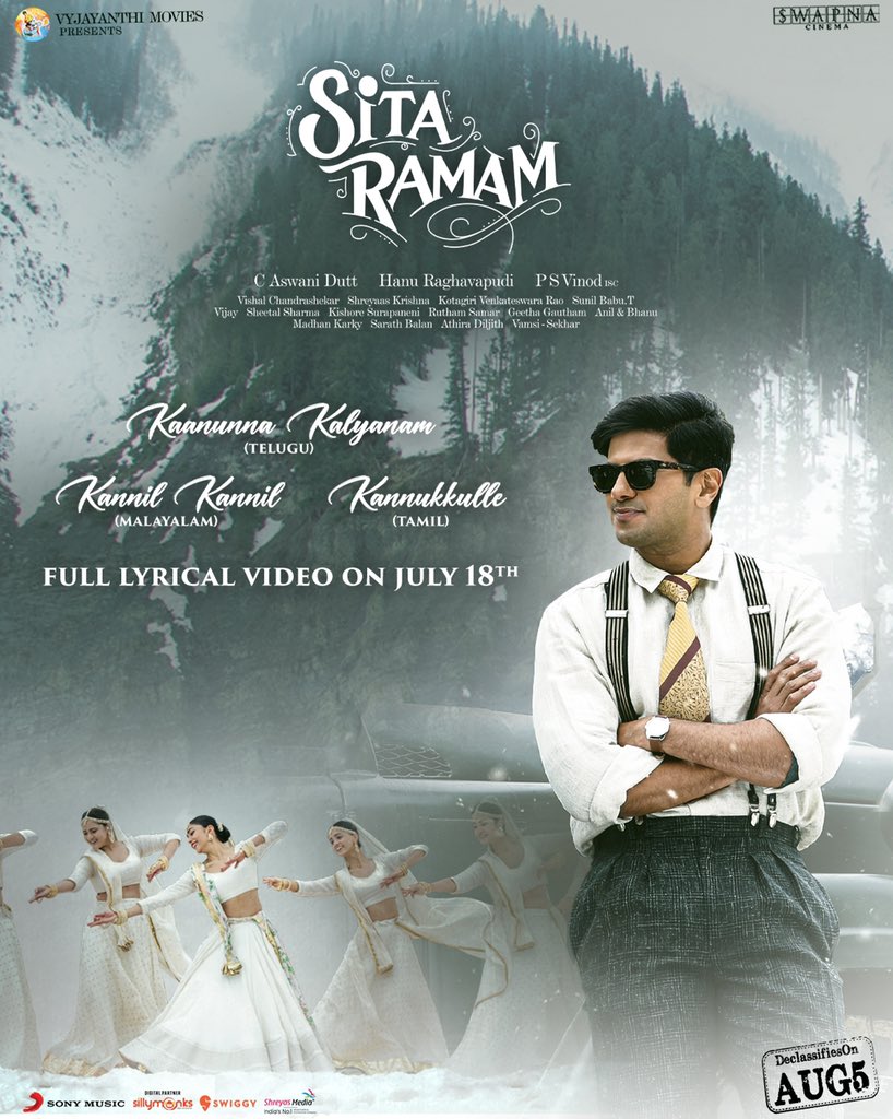Sitaramam song Kaanunna Kalyanam promo out