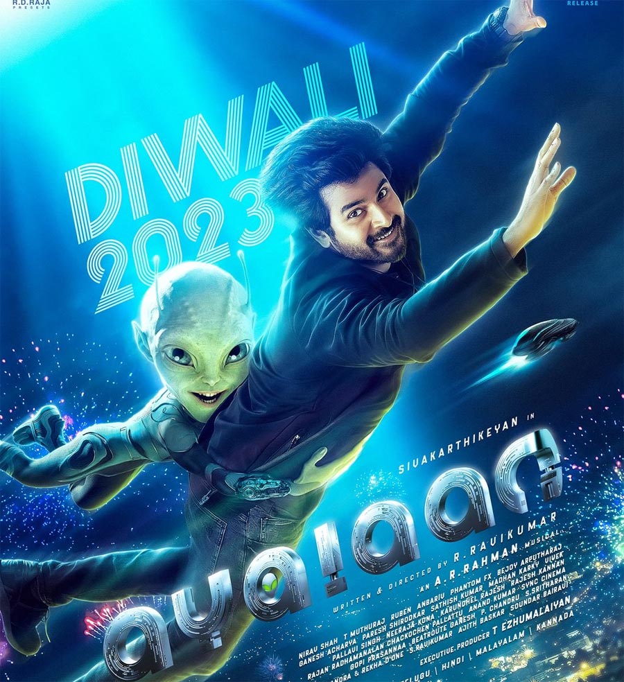 Siva Karthikeyan Ayalaan worldwide Theatrical Release For Diwali 2023