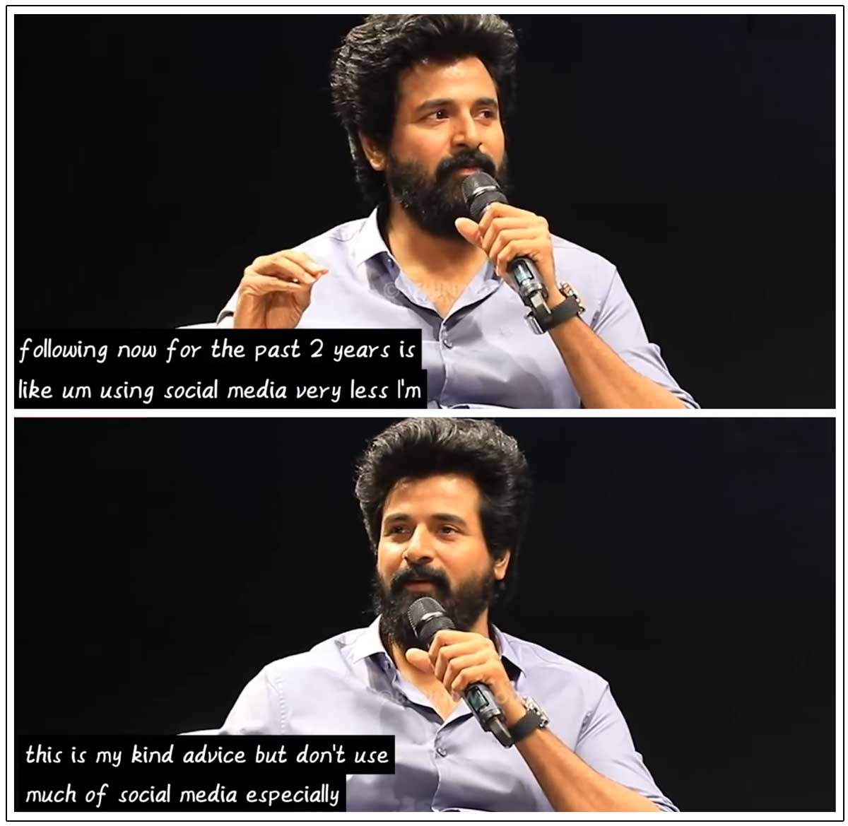 Sivakarthikeyan on social media and its impact on the youth