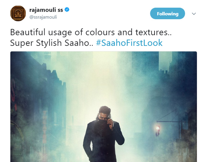 SS Rajamouli Tweet on Saaho