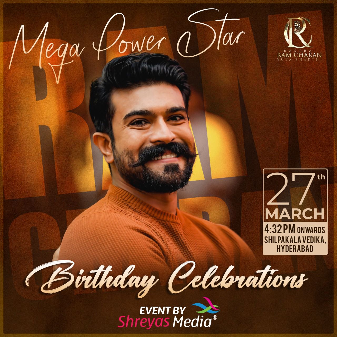  Stage set for Ram Charan's lavish birthday celebrations