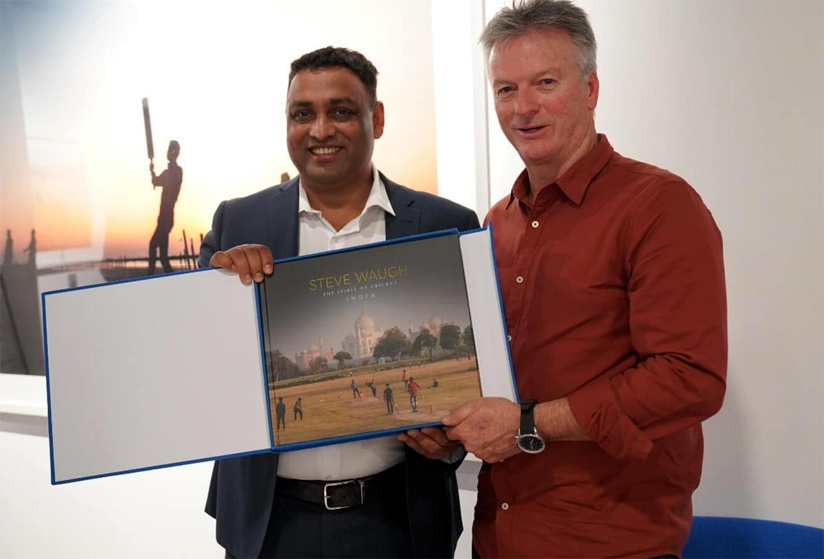 Steve Waugh, Ravinder Reddy Etikela At New Edge Foundation Launch 