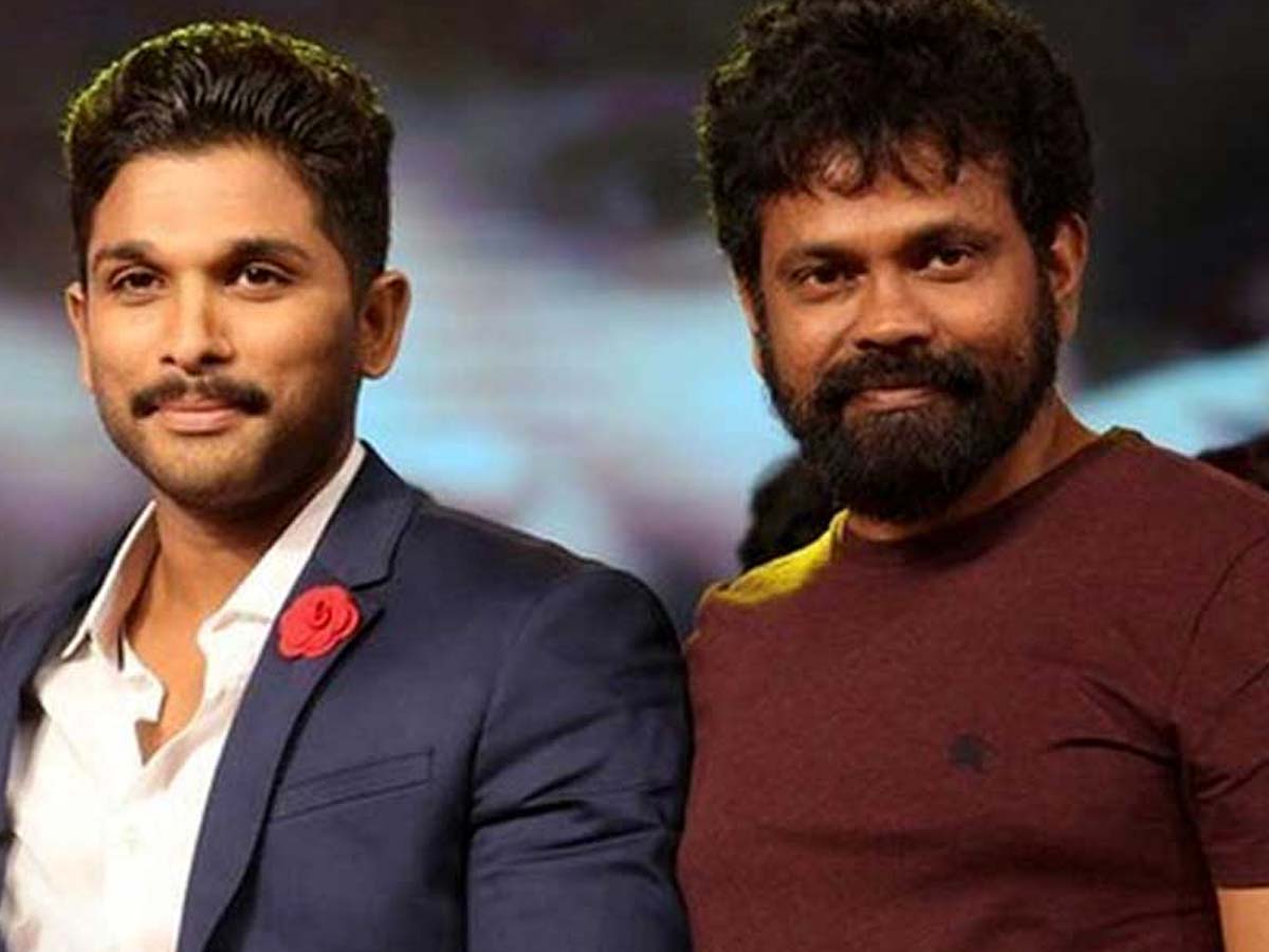 Sukumar with Allu Arjun