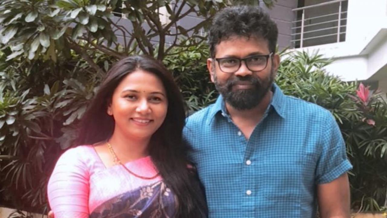 Sukumar with wife