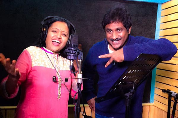 Suma, Raghu Kunche Recording A Song