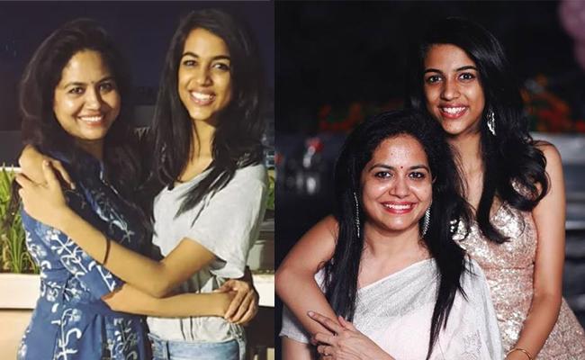 Sunitha with daughter 