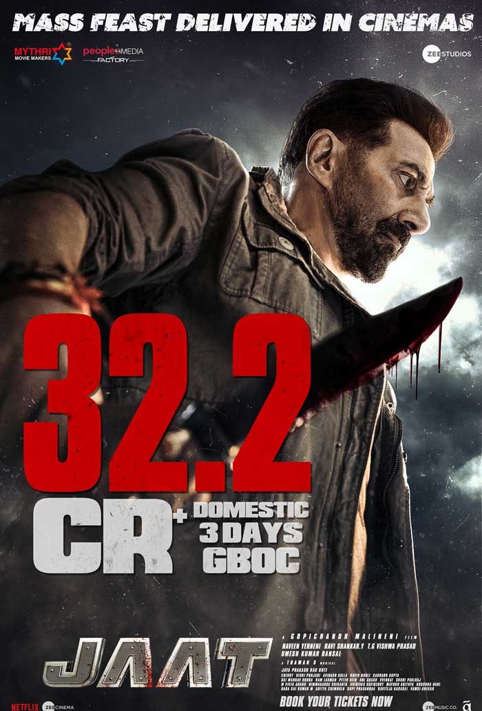Sunny Deol  Jaat 3 Days Box Office Collection