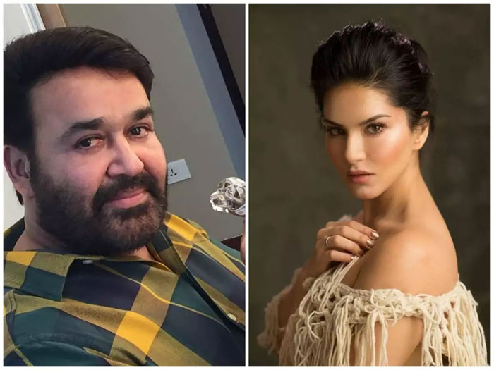 Sunny Leone And Mohan Lal