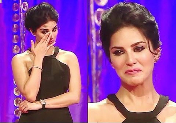 Sunny Leone cried