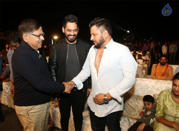 Surender Reddy, Allu Aravind, Hip Hop Tamizha @ Dhruva Pre Release Event