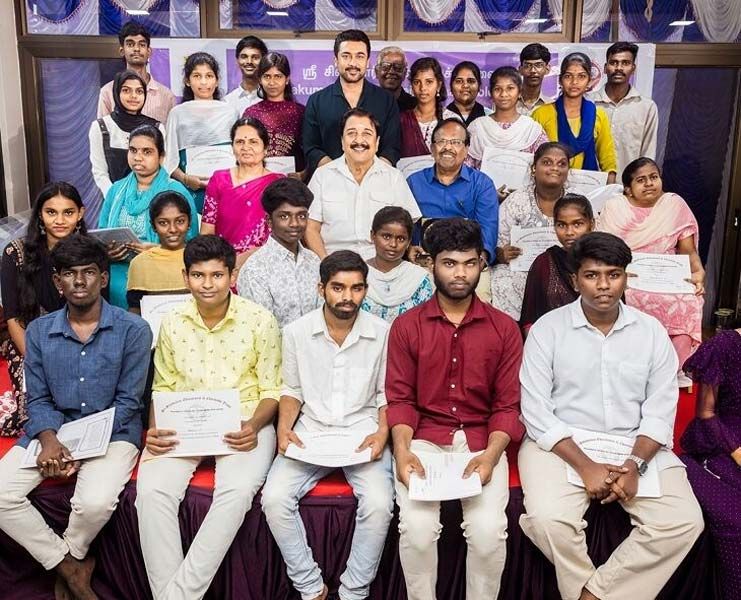 Suriya Supports Underprivileged Students Through Agaram Foundation