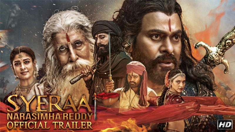 Sye Raa Hindi Version Trailer Dominating 