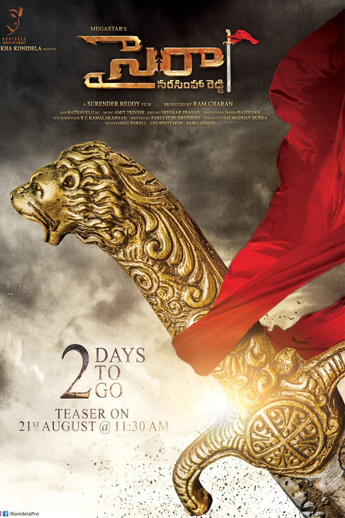 Sye Raa Narasimhareddy 2 Days to Go Poster Released