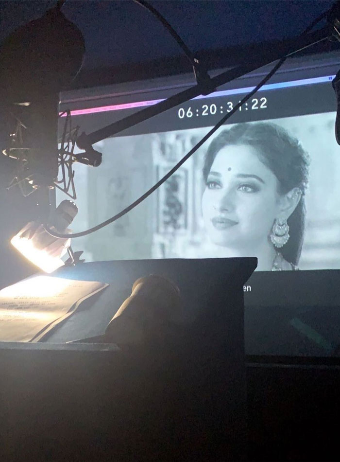 Tamannah Completes Sye Raa Dubbing