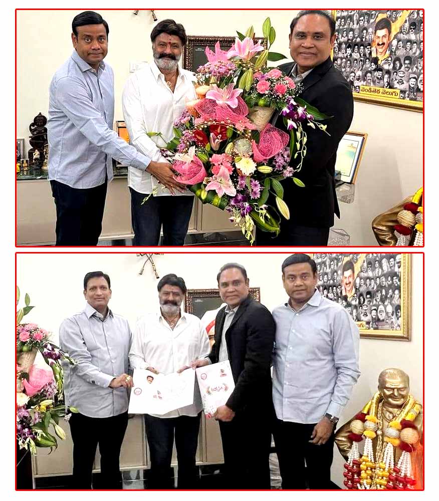TANA Team Met And Invited Balakrishna For Its 23rd Conference