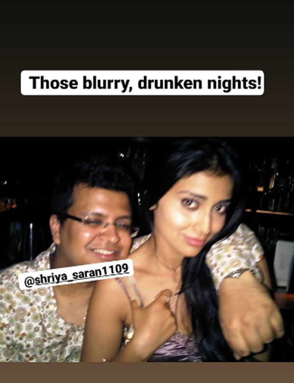 Tanuj Garg Shares Shriya Photo In Drunken State