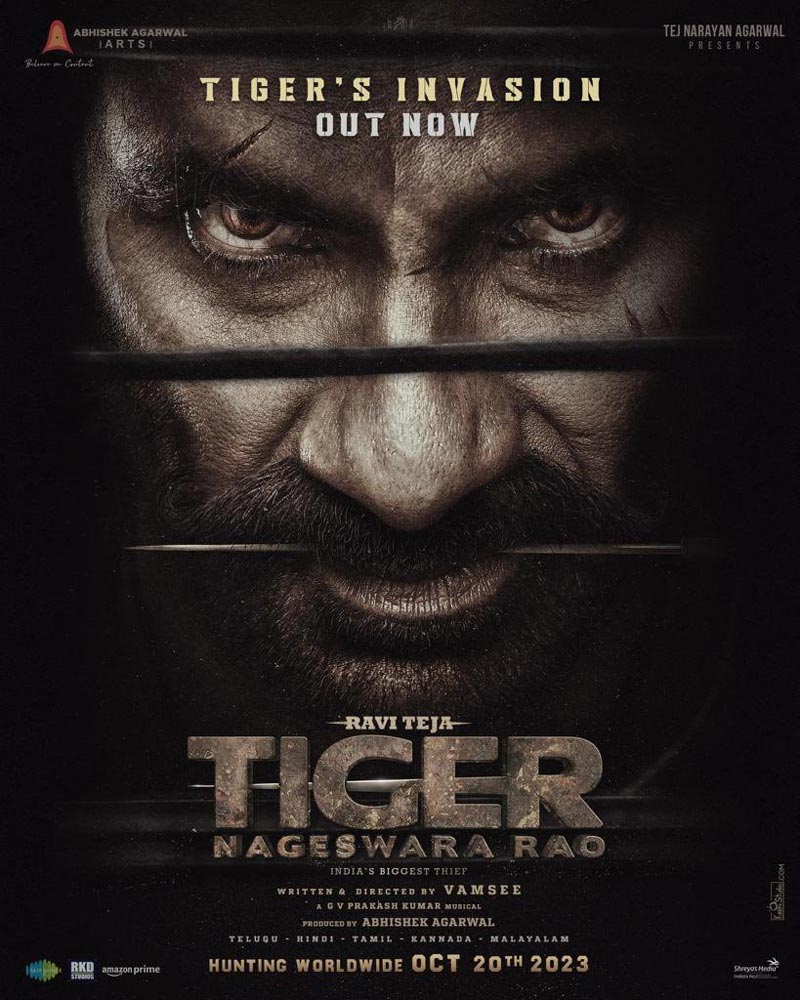 Tiger Nageswara Rao teaser released