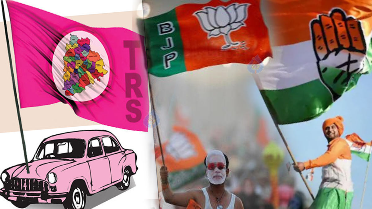 TRS-BJP-Congress