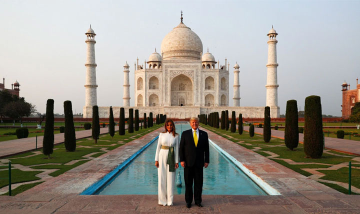 Trump Visits Taj Mahal