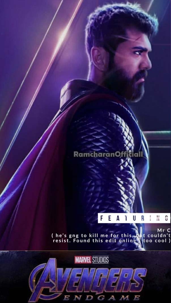Upasana Posts Ram Charan As Thor In Avengers Endgame