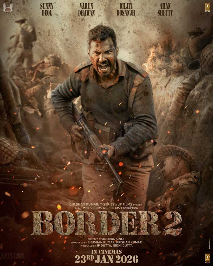 Varun Dhawan turns fierce for Border2